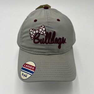 The Game Mississippi State Bulldogs Womens Gray Adjustable Hat‎ Bow Detail NEW